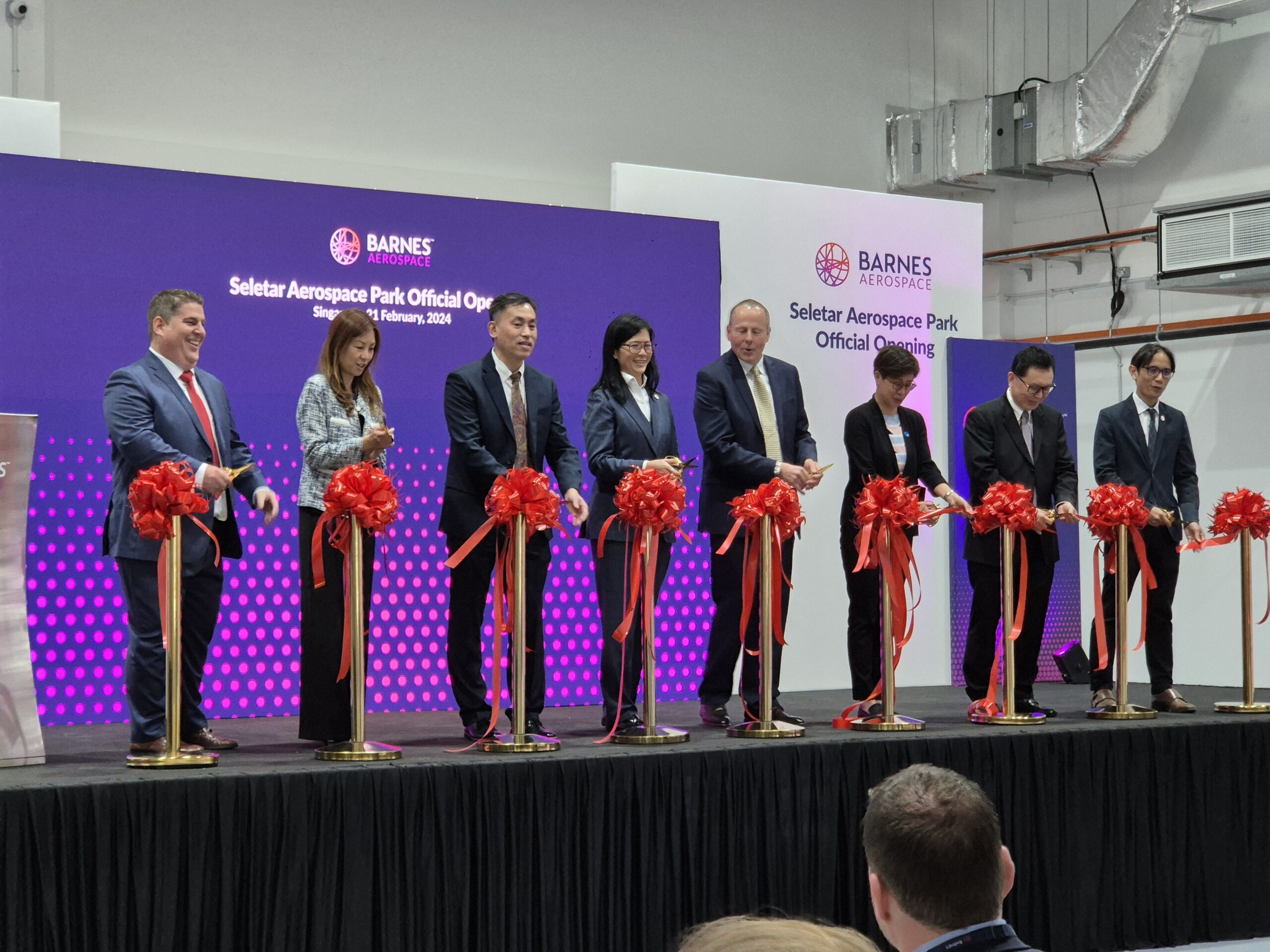 Barnes Aerospace Singapore Ribbon Cutting